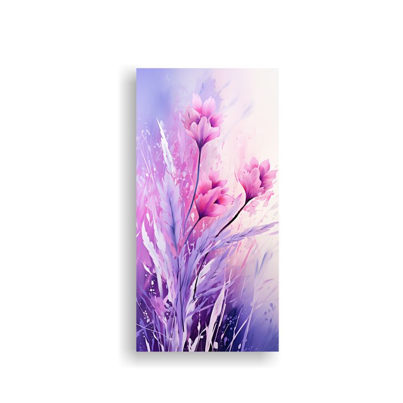 GENERICO - Lienzo Fotografía Granos Hierbas En Morado Y 50x100 Cm