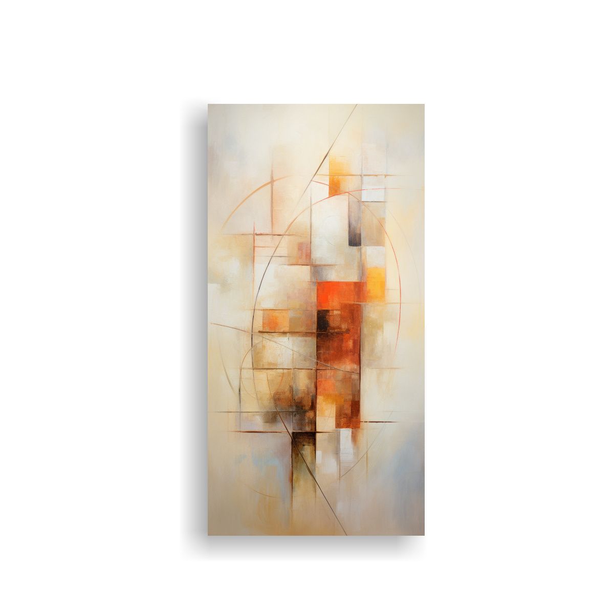 GENERICO - Cuadro Abstracto Intenso Con Motivo De Amor 80x160 Cm