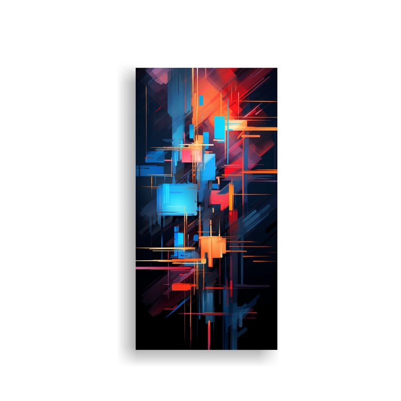 GENERICO - Pinturas Abstractas Calidos Relieve Canva 47dhe 80x160 Cm