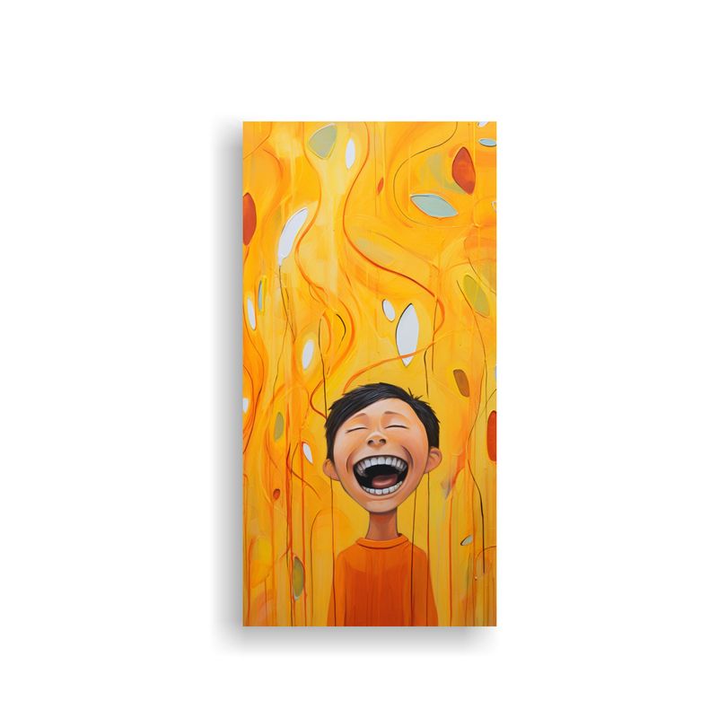 GENERICO - Obra De Arte De Pared Cuadro Mural De Risa 20x40 Cm