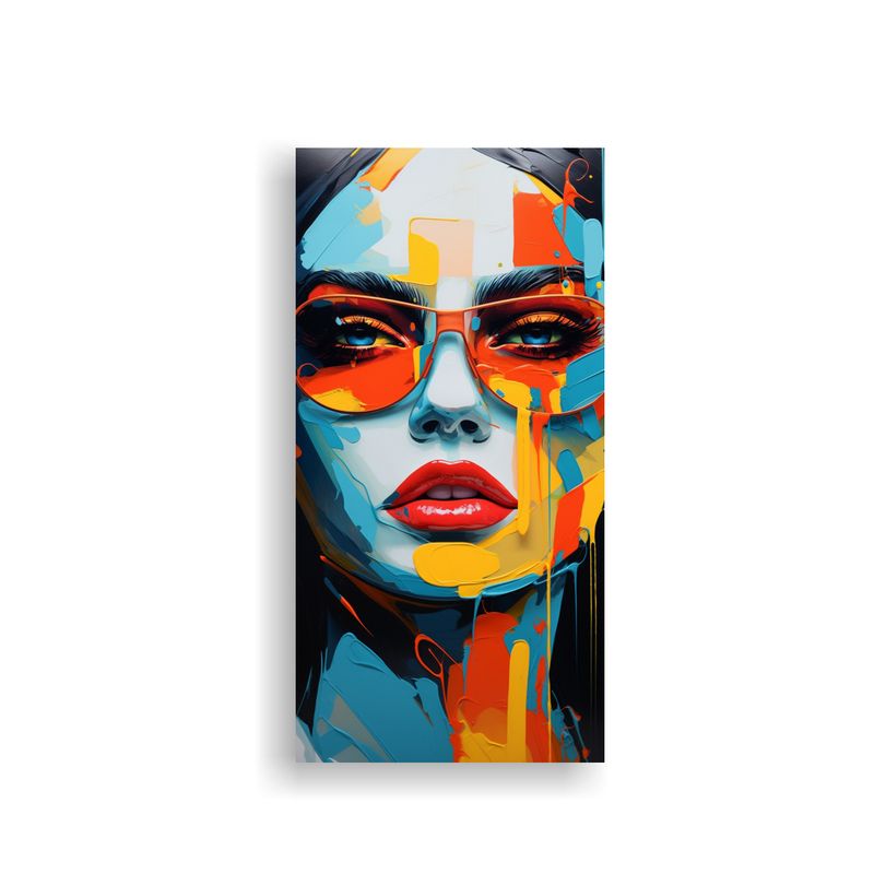 GENERICO - Cuadro Acuarela Belleza Natural Y Fusión 20x40 Cm