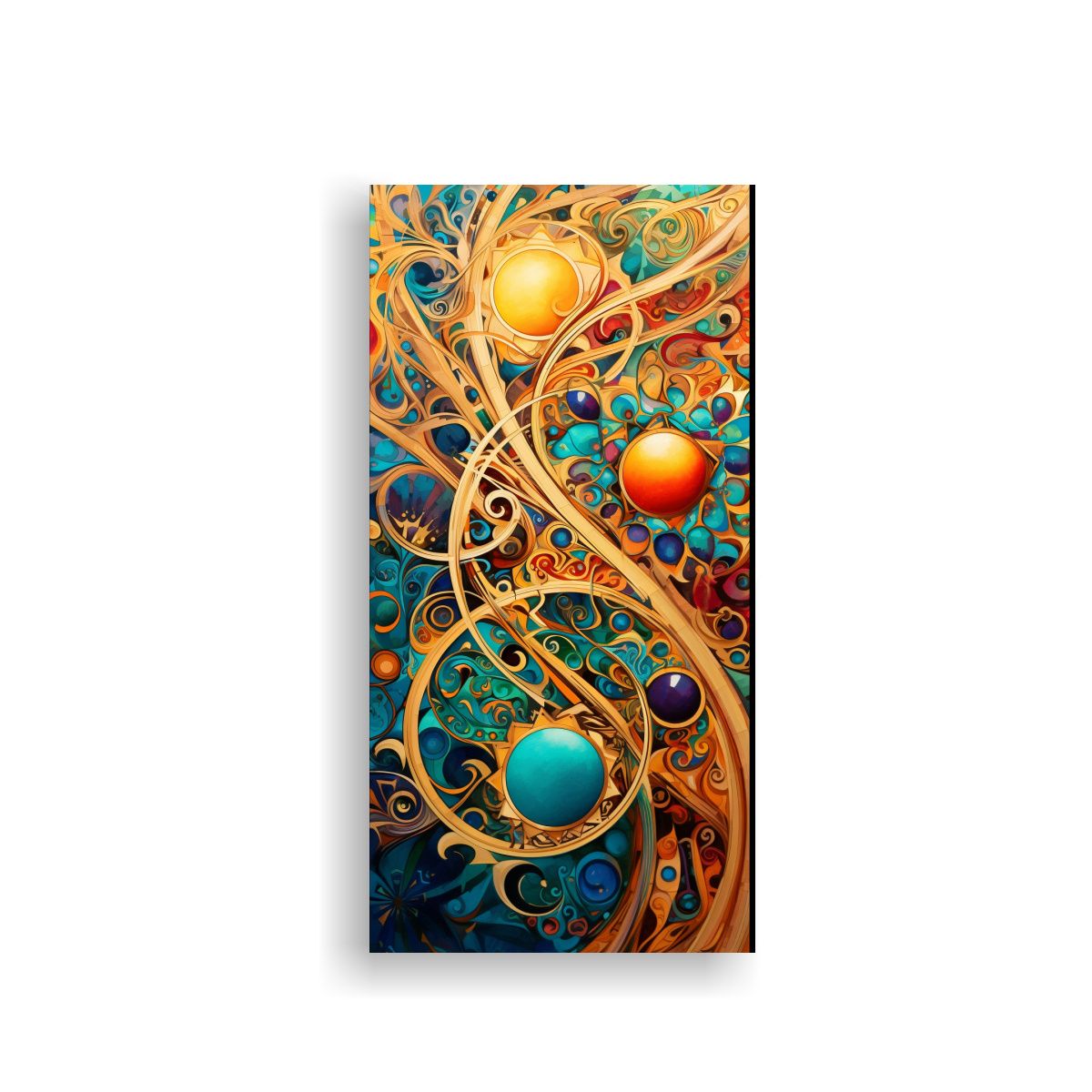 GENERICO - Pintura Decorativa De Composición Abstracta 70x140 Cm