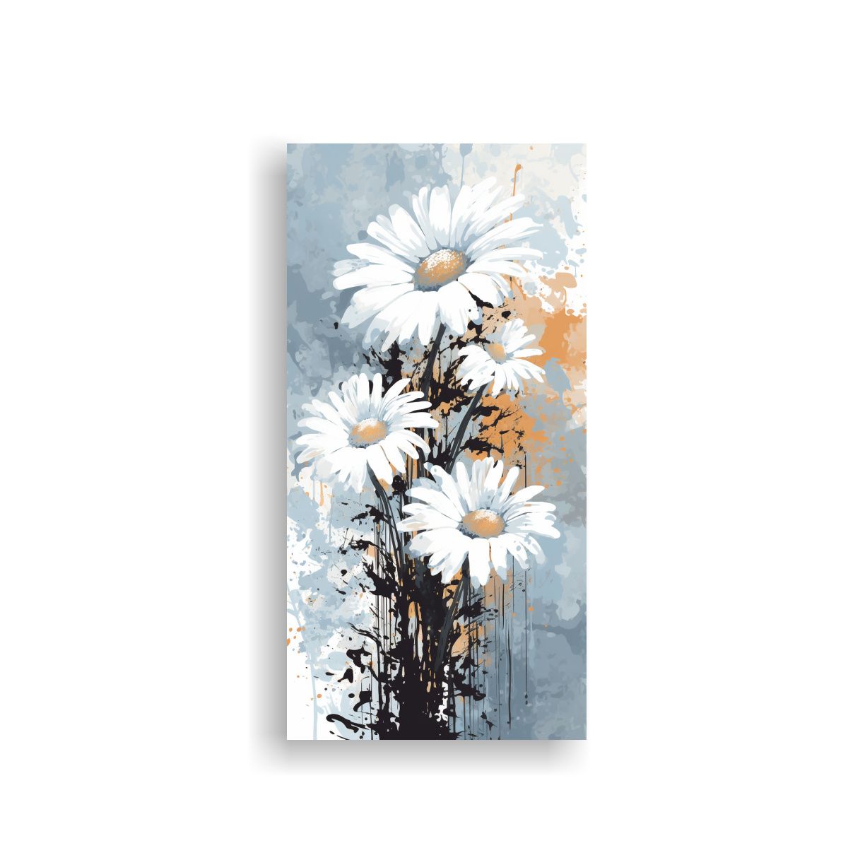 GENERICO - Pintura De Pared Neonoir Con Manzanilla En Blanco 80x160 Cm