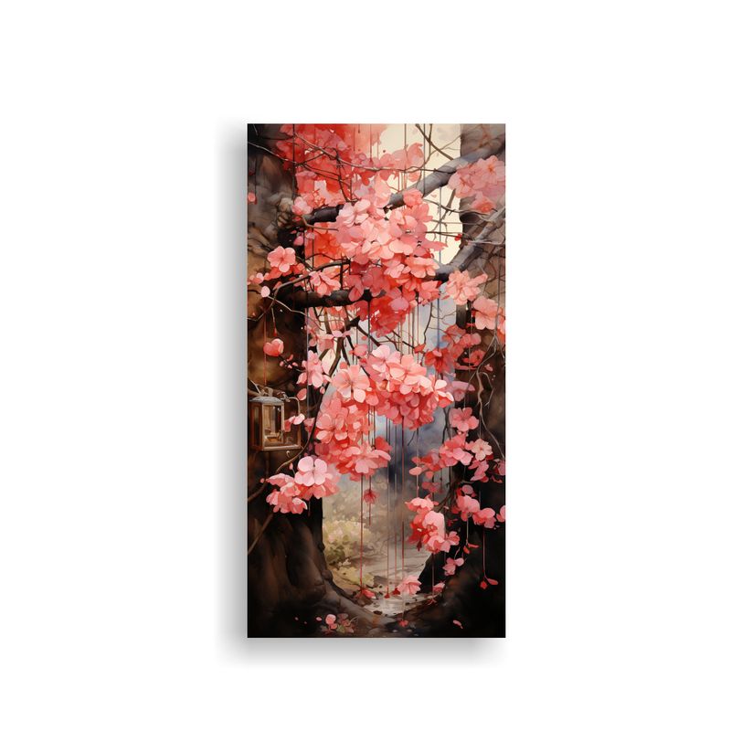 GENERICO - 1 Ilustración Acuarela De Sobres Rosados  50x100 Cm