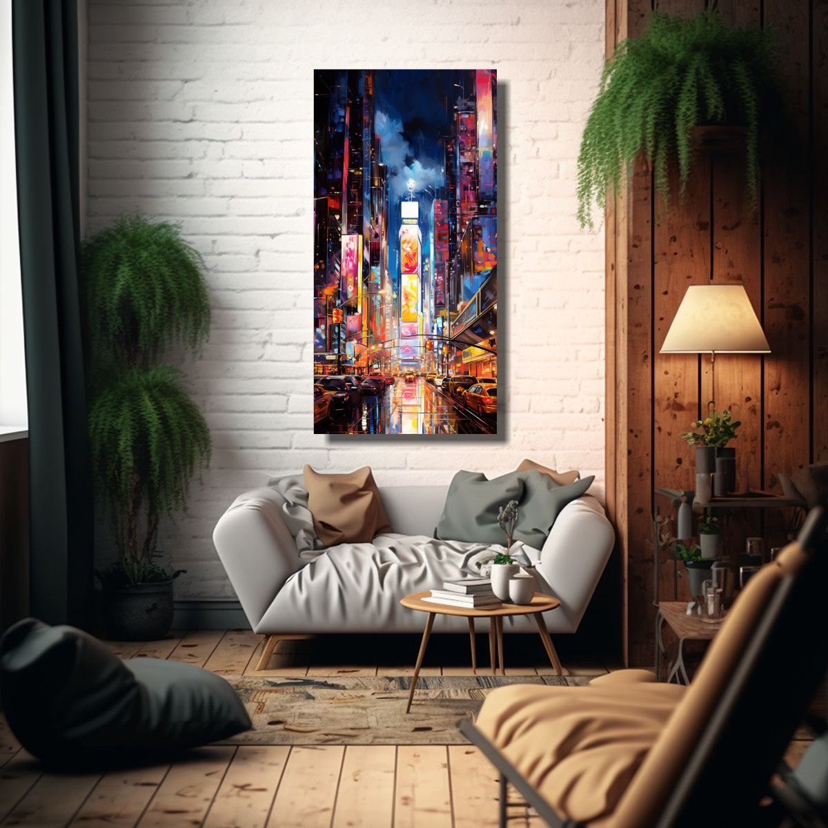 GENERICO - Pintura Decorativa Moderna De Ambiente En 70x140 Cm