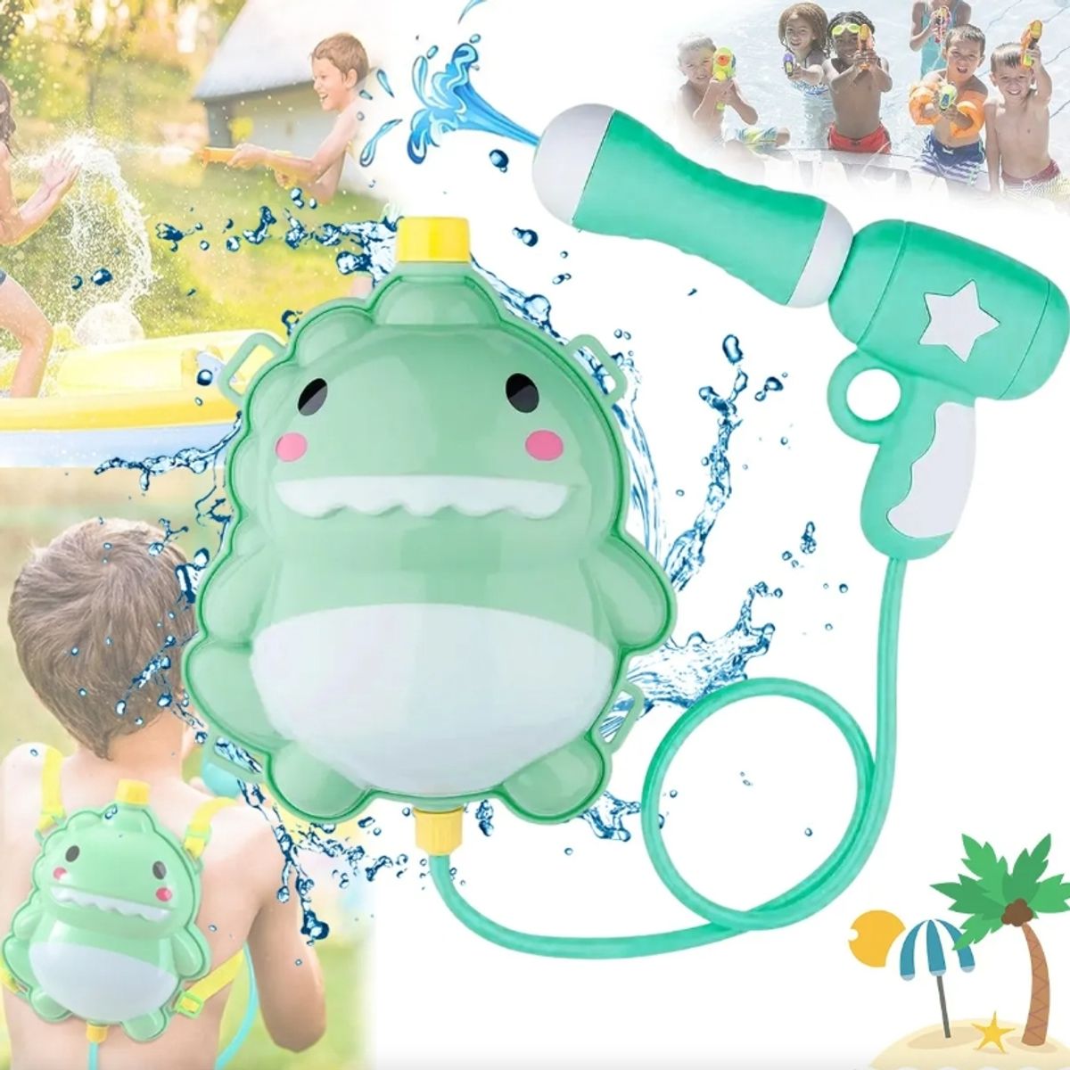 EDWINAYY - Juguete De Agua Extraer Blaster Para Ni?os Verano