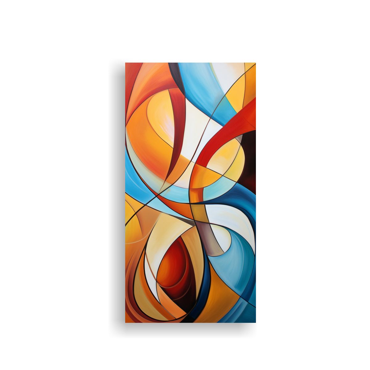 GENERICO - Pintura En Bastidor Interpretación Abstracta De 80x160 Cm