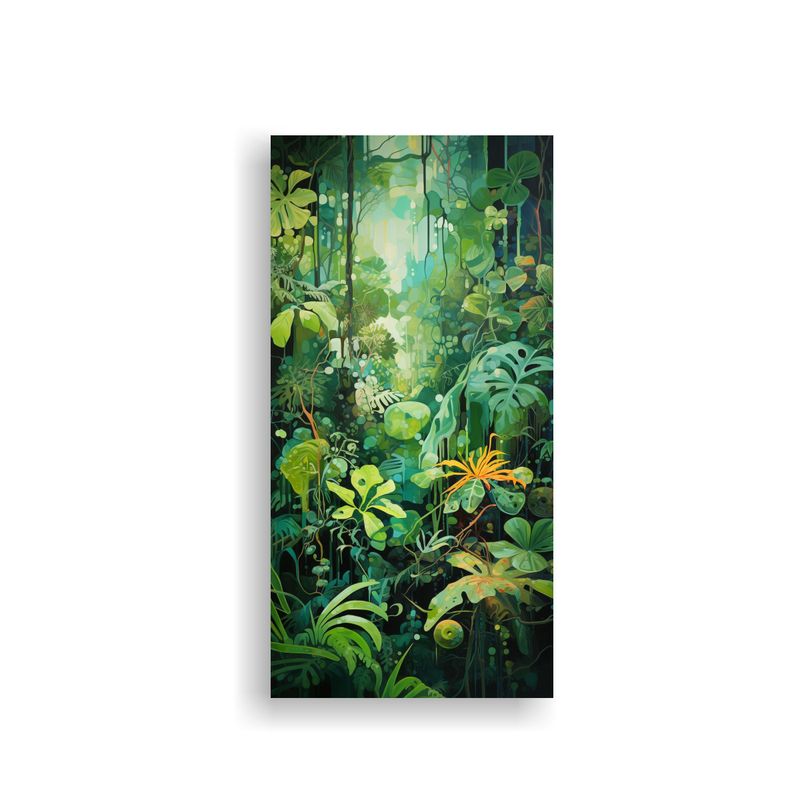 GENERICO - Pintura Decorativa Abstracta De La Selva Tropical 50x100 Cm