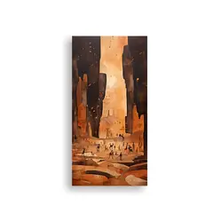 GENERICO - Pintura Decorativa Ambiente Abstracto Basado En 20x40 Cm