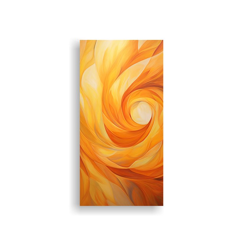 GENERICO - Lienzo Floral Inspiración Abstracta Girando En 30x60 Cm