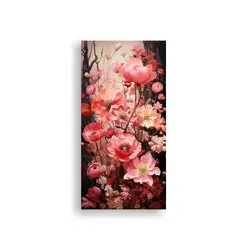 GENERICO - 1 Collage De Sobres Rosas Y Pinturas Decorativas 20x40 Cm