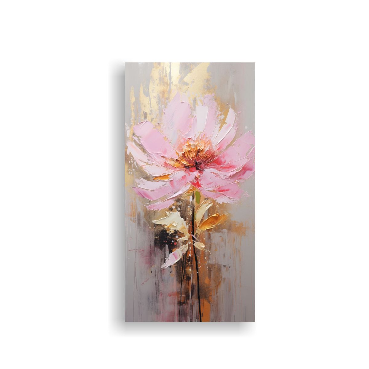 GENERICO - Lienzo De Tela Equilibrio Espectacular Con Flor 70x140 Cm