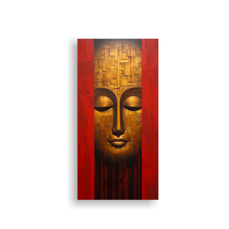 GENERICO - Pintura Decorativa Luminosa Estilo Abstracto De 30x60 Cm
