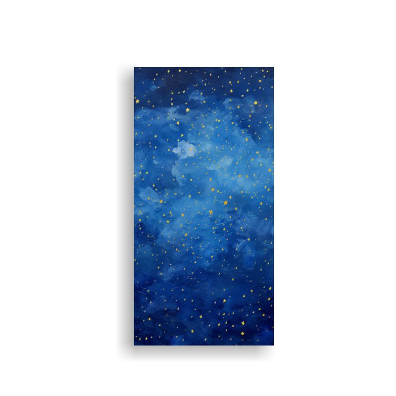 GENERICO - Pintura Impresionista Del Cielo Nocturno Con 50x100 Cm