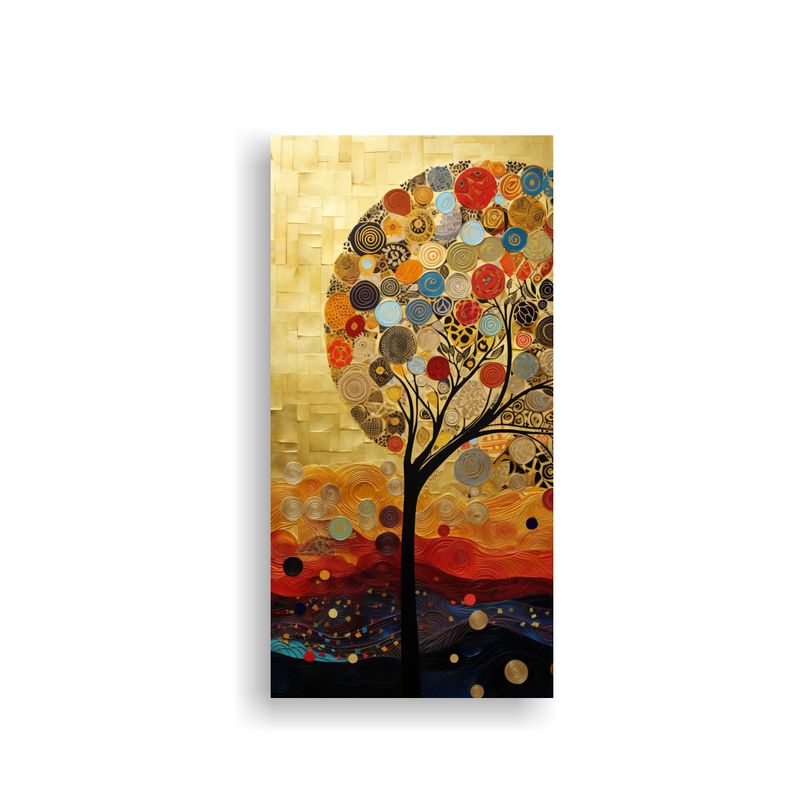 GENERICO - Cuadro De Inspiración Clásica Con árbol En 20x40 Cm