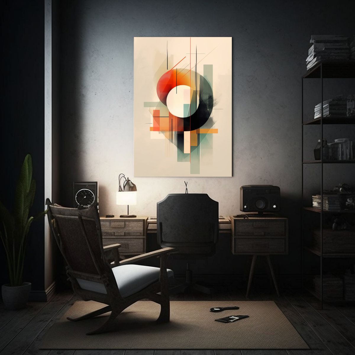 GENERICO - Cuadro Estilo Galería Exuberantes Pintura UK 80x120 Cm