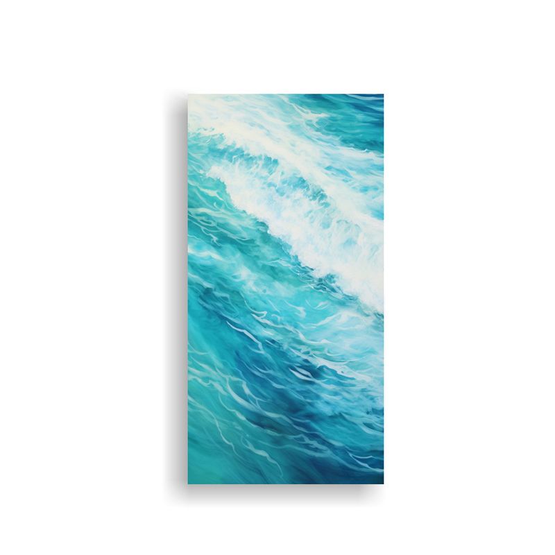 GENERICO - Lienzo Diseño Expresividad Oceáno Vibrante 60x120 Cm