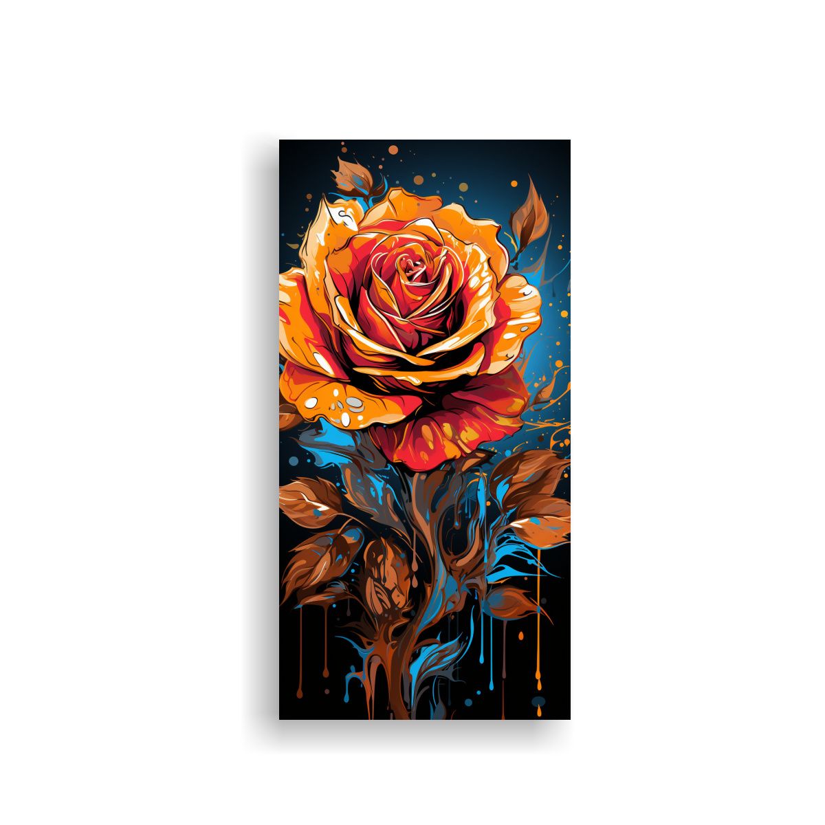 GENERICO - Cuadro Vintage Calma Design Con Un Graffiti De 50x100 Cm