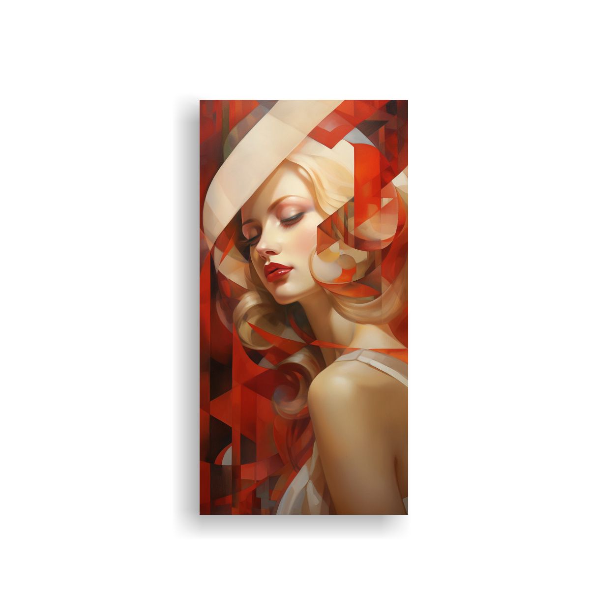 GENERICO - Escenario Rostros Abstractos De Mujer En Lienzo 80x160 Cm