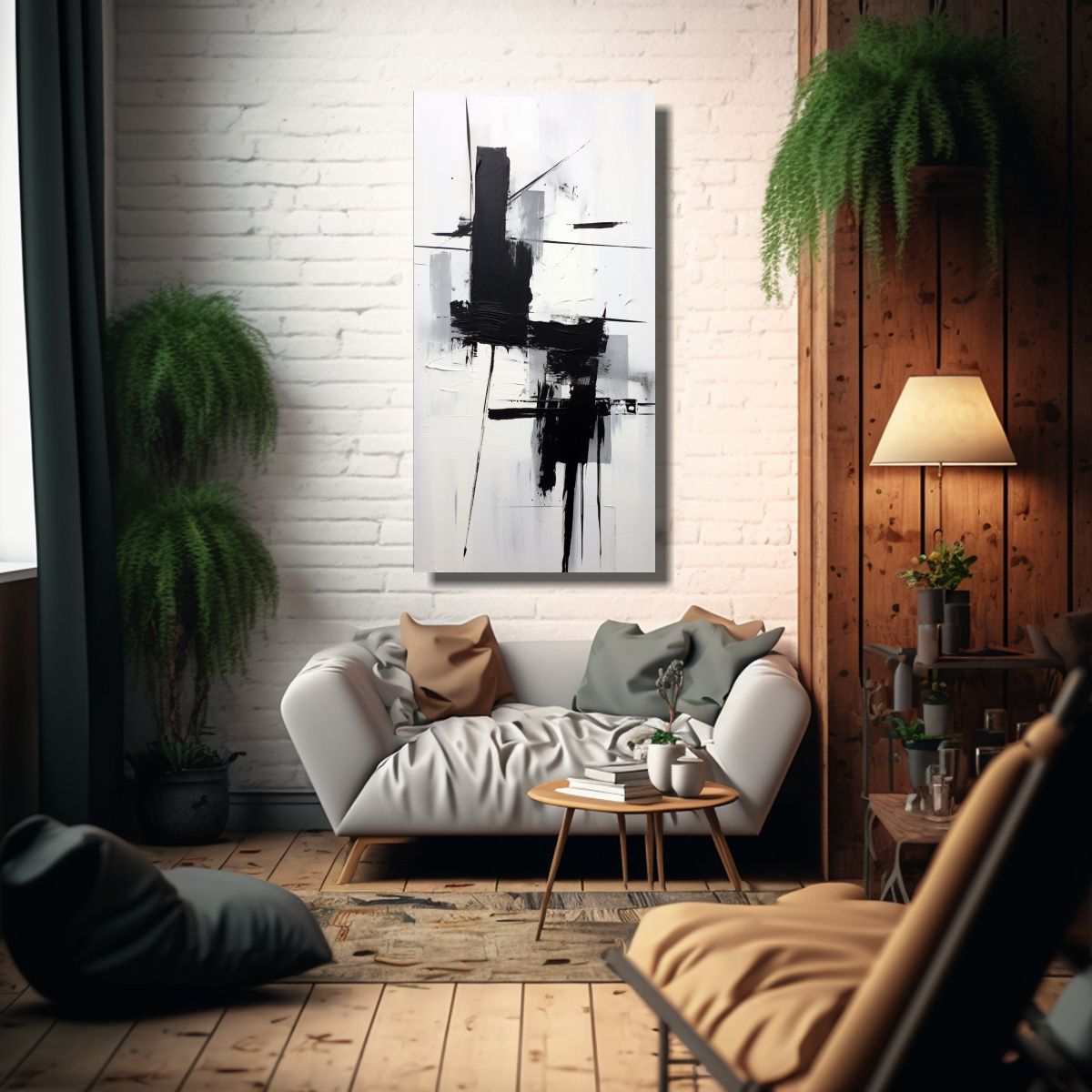 GENERICO - Cuadros Modernos De Sensibilidad Artística De 40x80 Cm.