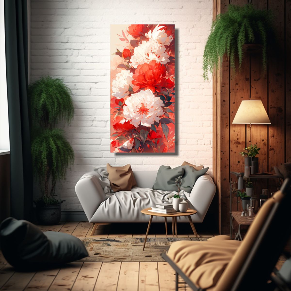 GENERICO - Pinturas Decorativas Estilo Arte Dibujo Reflejo 30x60 Cm