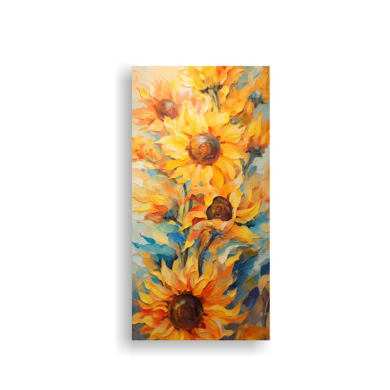 GENERICO - Cuadro Pared Van Gogh Sol Reinterpretado 20x40 Cm