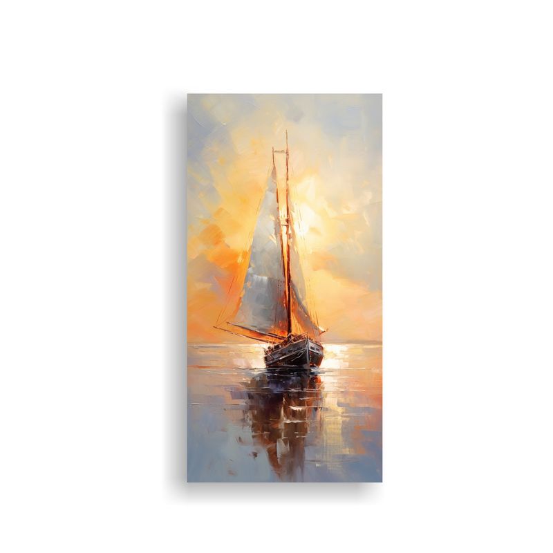 GENERICO - Pintura Al óleo Espectacular Que Muestra Un 70x140 Cm