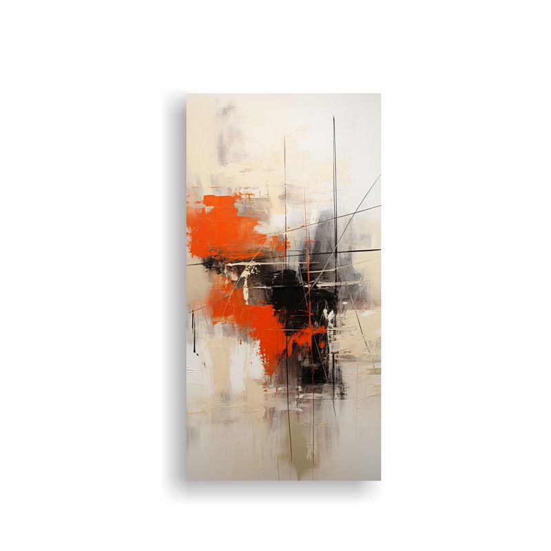 GENERICO - Pintura Acrílica Abstracta En Tablero Con 70x140 Cm