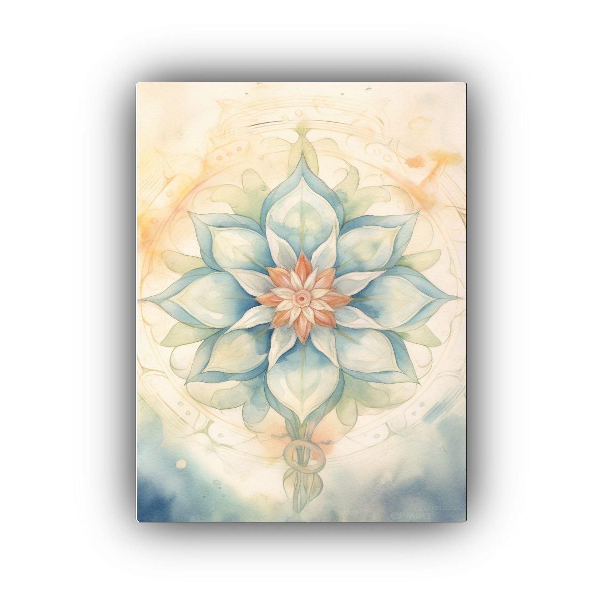 GENERICO - Cuadro Floral En Acuarela Para Decoración Del 80x120 Cm