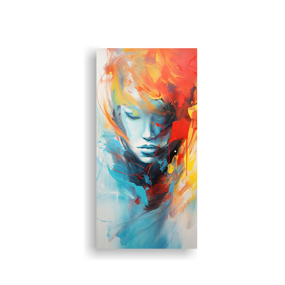 GENERICO - Lienzo Expresión Abstracta Para Comedor Destino 60x120 Cm