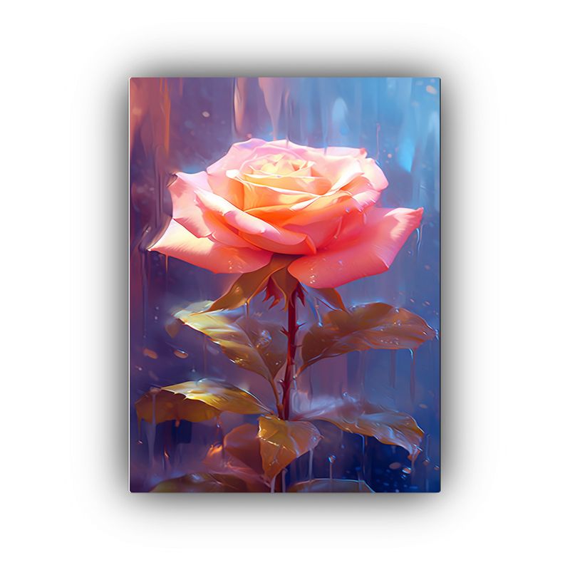 GENERICO - Arte Forma Impresionante Cuadro Rosa En Estilo De 80x120 Cm