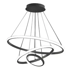 NO LOGO - Lampara De Techo Colgante Led Diseño Moderno Triple Aro 48w