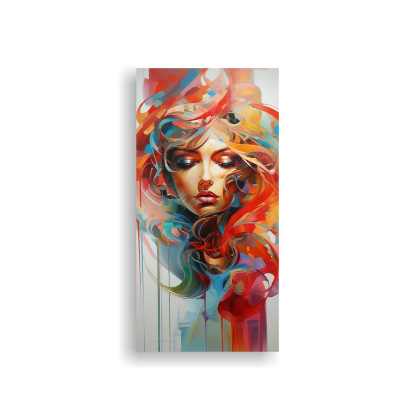 GENERICO - Cuadro Abstracto Para Oficina - Pinturas 50x100 Cm