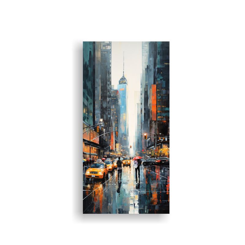 GENERICO - Pintura Decorativa Canva Hermoso Comedor Ciudad 50x100 Cm