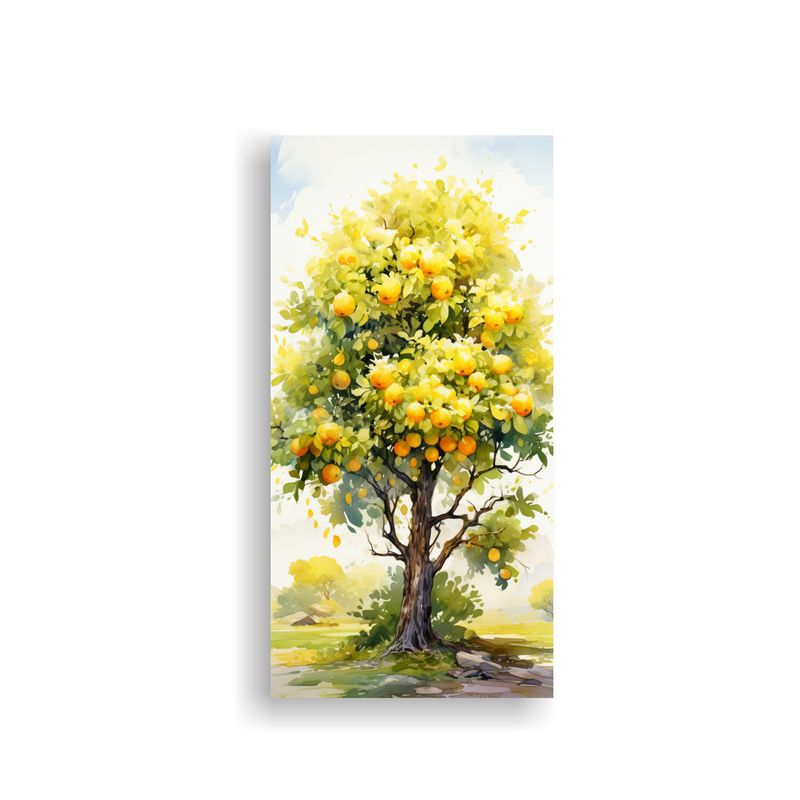 GENERICO - Lienzo De Tela Abstracto árbol De Manzana 60x120 Cm