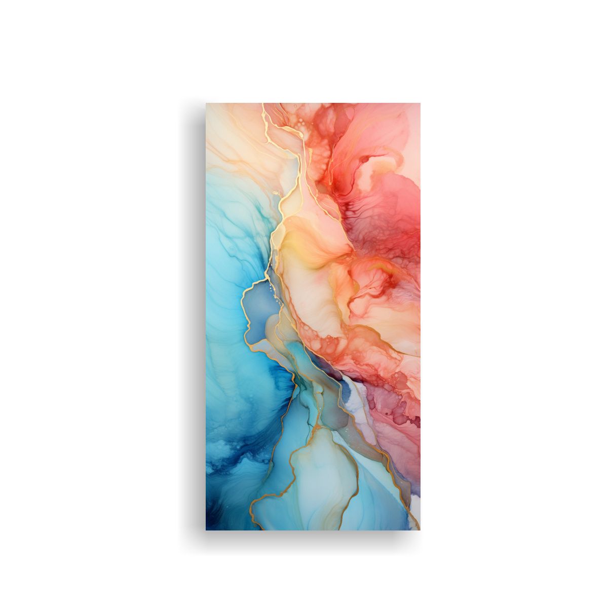 GENERICO - Cuadro Espectacular Combinación Tinta Alcohol 60x120 Cm