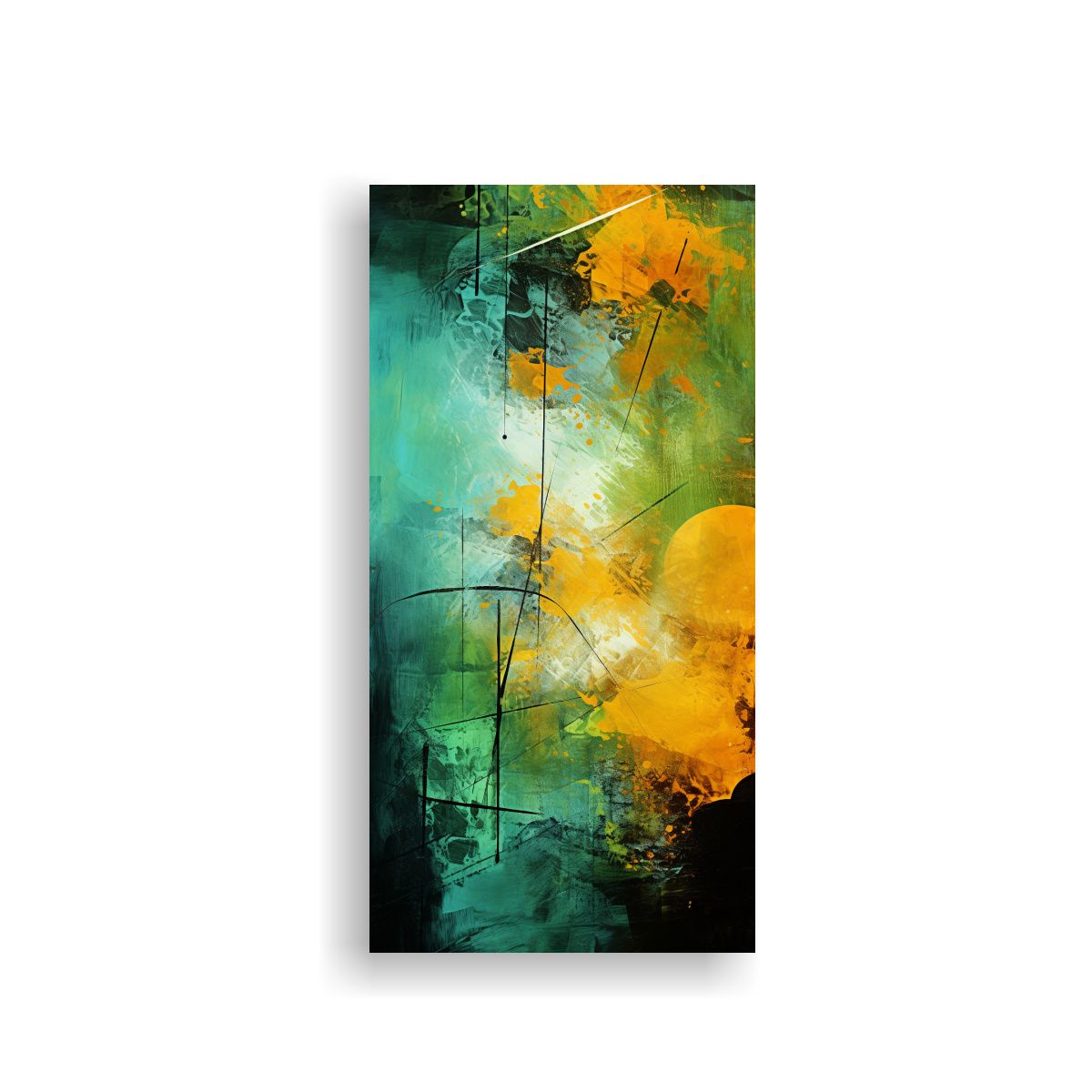 GENERICO - Cuadro Abstracto Verano Extraño Vitalidad 70x140 Cm