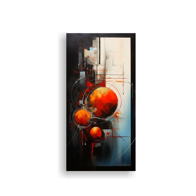 GENERICO - Pintura Abstracta De Naturaleza Viva En Lienzo 50x100 Cm
