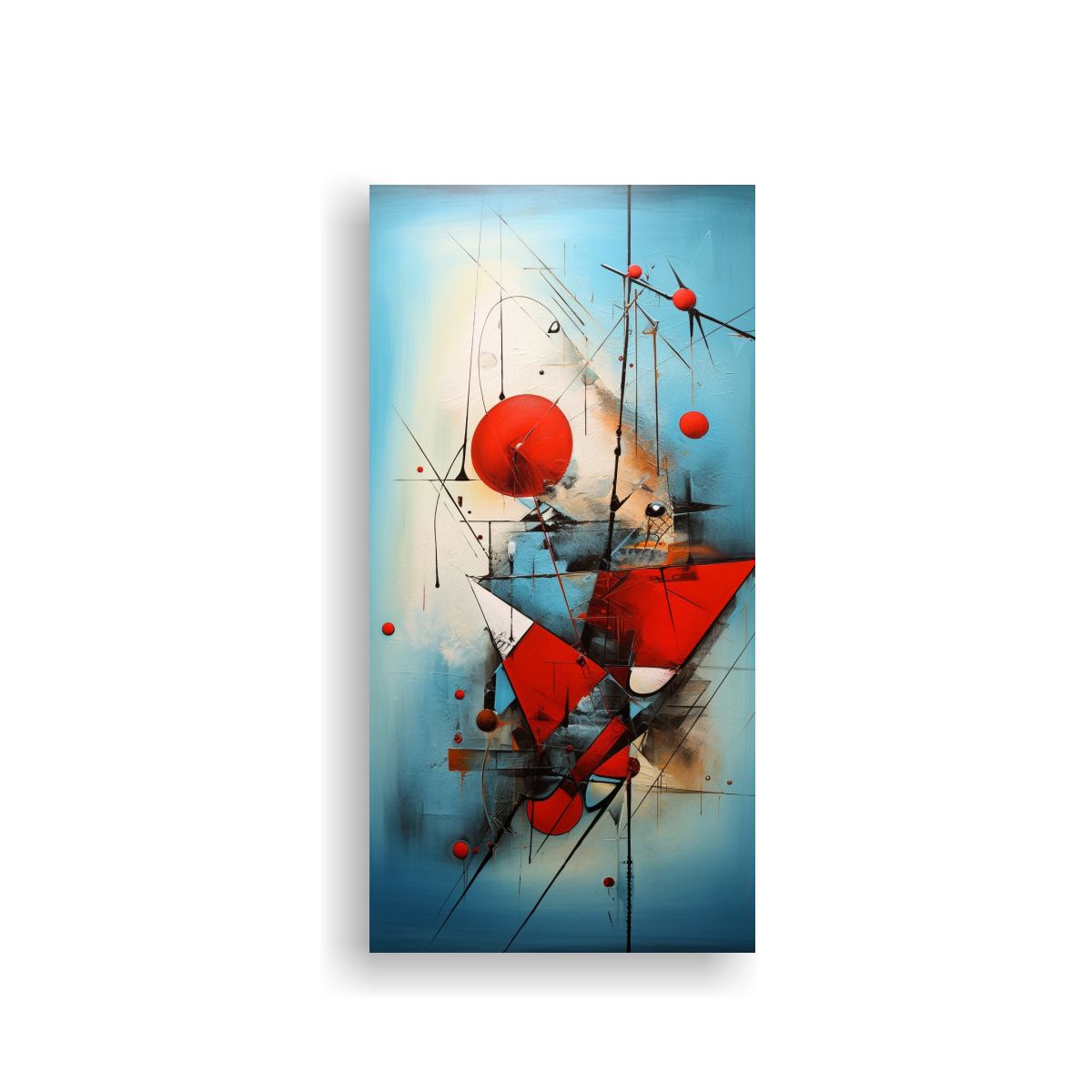 GENERICO - Cuadro Abstracto Elegante Para Decoración De 40x80 Cm