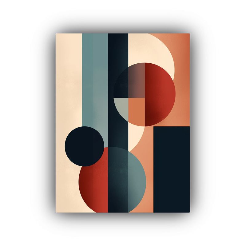 GENERICO - Composición Abstracta Contemporánea Equilibrada 80x120 Cm