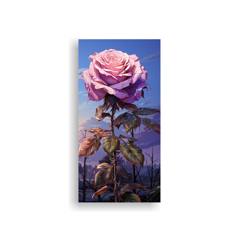 GENERICO - Pintura Decorativa De Una Rosa Venenosa Imagen 60x120 Cm