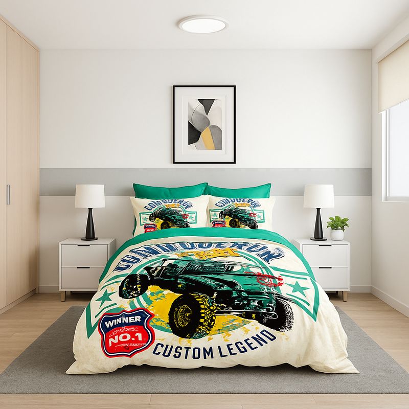 ARMONIA - Quilt verano Monstertr 15 plazas con funda 50x70 diseño infantil 602