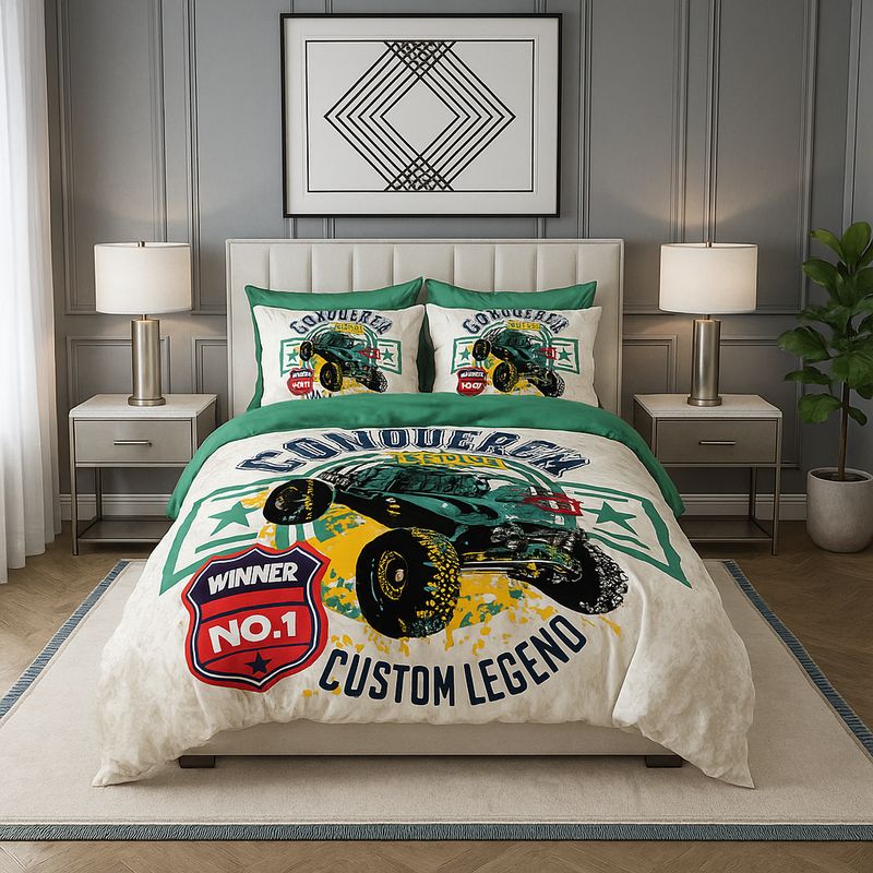 ARMONIA - Cubrecama liviano Monstertr 15 plazas quilt + funda 50x70 602
