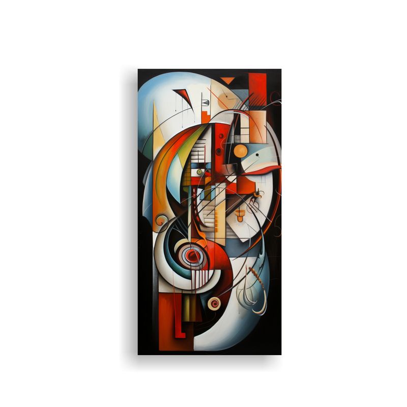 GENERICO - Arte Abstracto Composición Decorativa Para 50x100 Cm