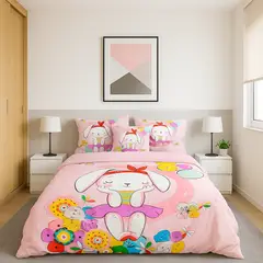 ARMONIA - Set cubrecama ligero 15 plz Conejita + funda 50x70 verano 607