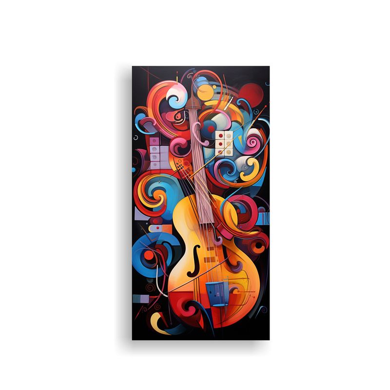 GENERICO - Composición Abstracta De Fusiones Musicales Y 40x80 Cm