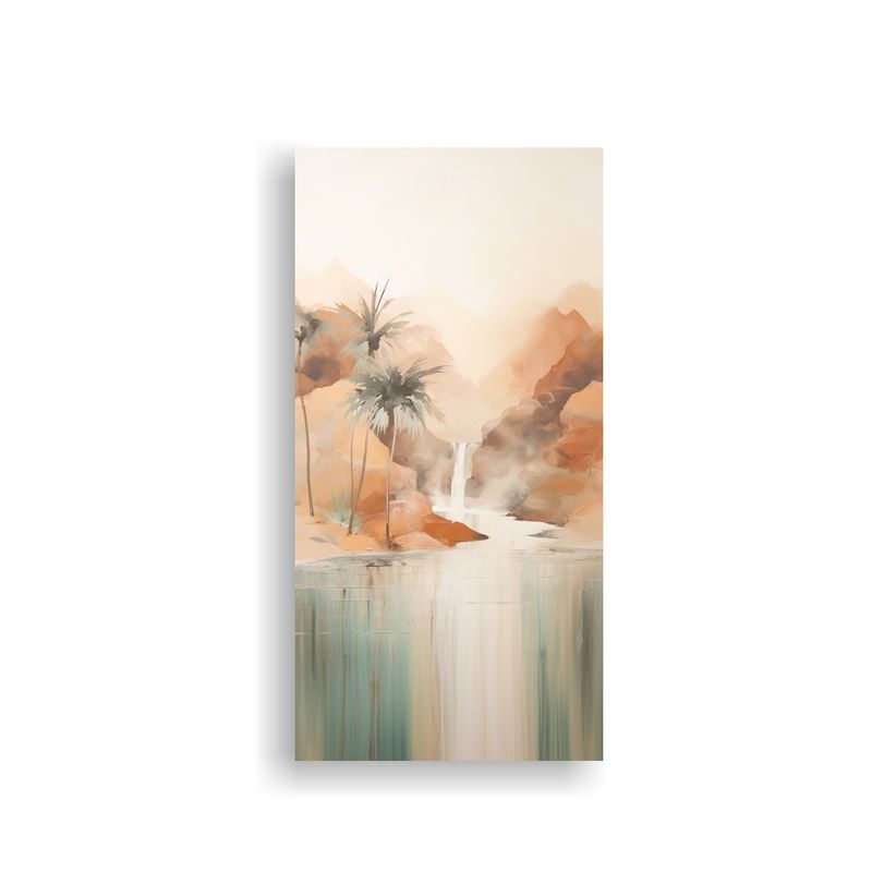 GENERICO - Pintura Decorativa De Una Oasis Sereno En El 70x140 Cm