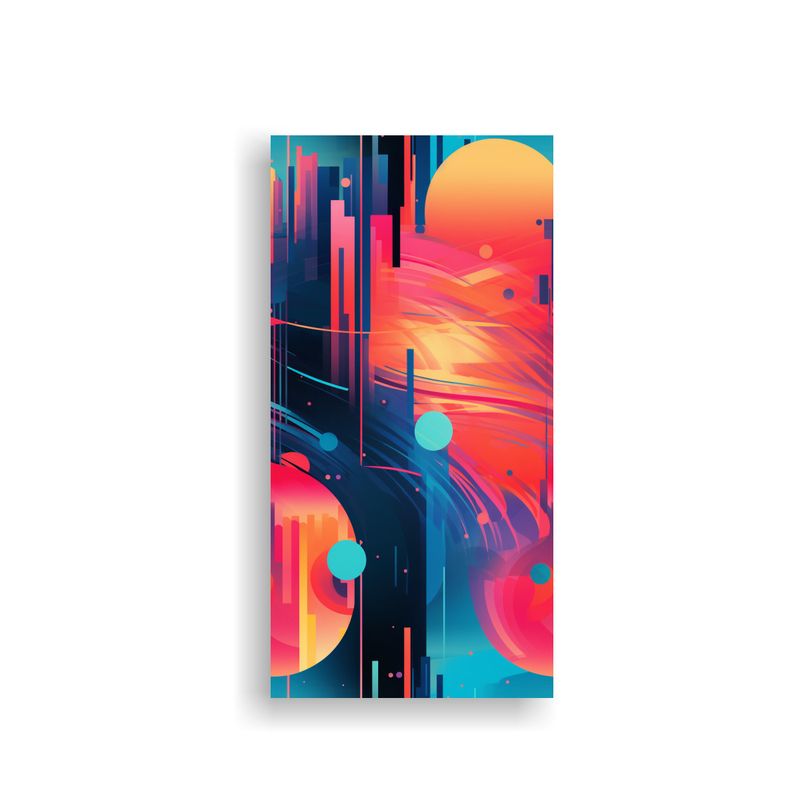 GENERICO - Cuadro Abstracto Con Impacto Visual De John Harris 30x60 Cm