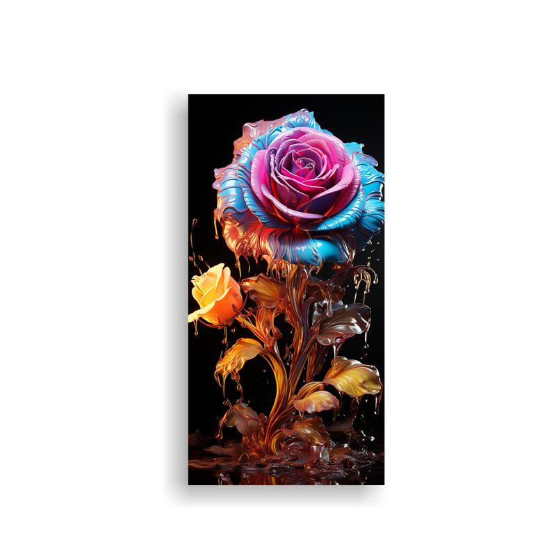 GENERICO - Pintura Decorativa Tribal Estética De Rosa 40x80 Cm
