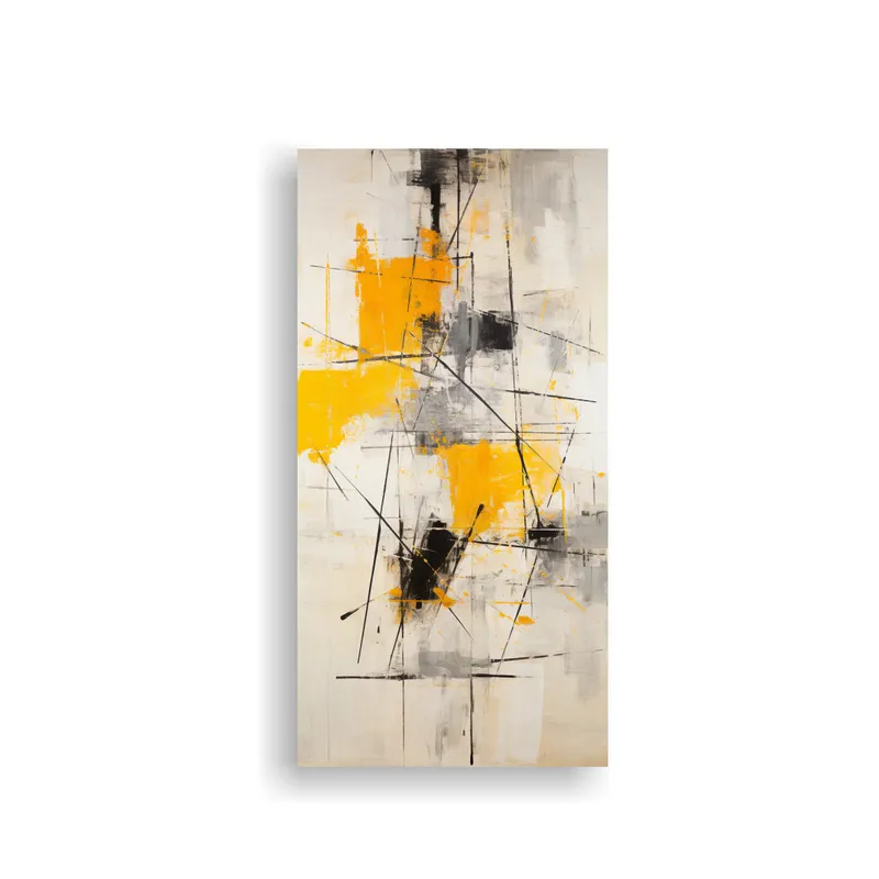 GENERICO - Pintura Abstracta Expresionista En Tela 30x60 Cm